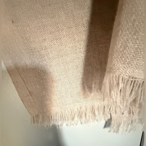 Lululemon Wool Blend Scarf Oversized Natural Silk Lightweight Shawl Wrap - Picture 5 of 6